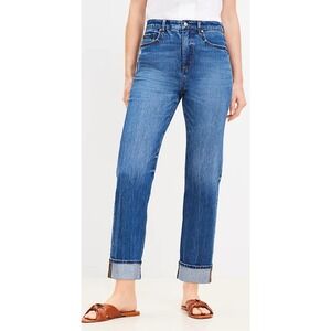 LOFT Curvy Straight Jeans